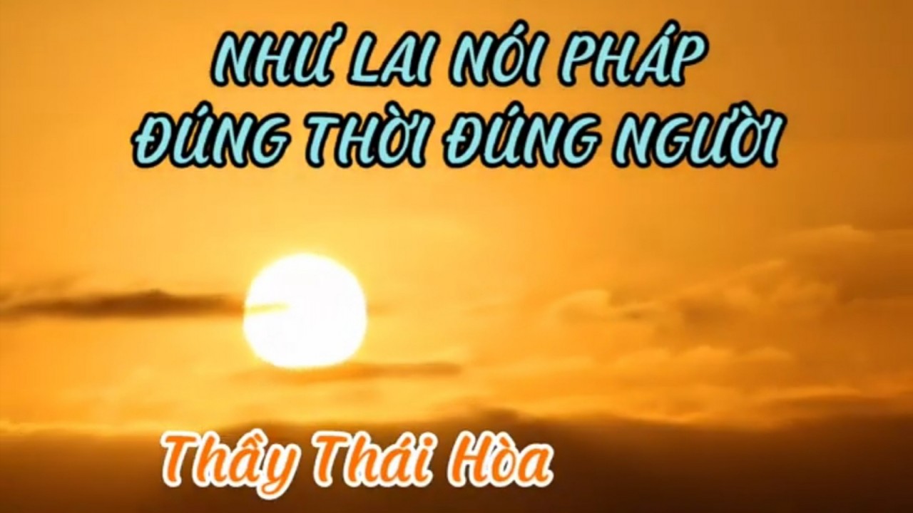 Như Lai Nói Pháp Đúng Thời Đúng Người (Thầy Thái Hoà)